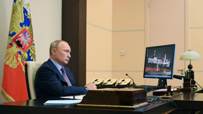 Президент РФ Владимир Путин проводит в режиме видеоконференции совещание по вопросам о санитарно-эпидемиологической обстановке в РФ Президент РФ Владимир Путин проводит в режиме видеоконференции совещание по вопросам о санитарно-эпидемиологической обстановке в РФ