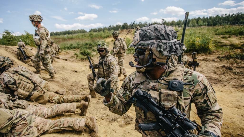 Американские военные во время учений в Германии Американские военные во время учений в Германии - РИА Новости, 1920, 02.05.2026