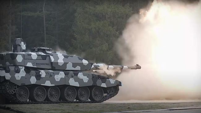 Испытания перспективной 130-мм гладкоствольной танковой пушки L51. Стоп-кадр видео Испытания перспективной 130-мм гладкоствольной танковой пушки L51. Стоп-кадр видео