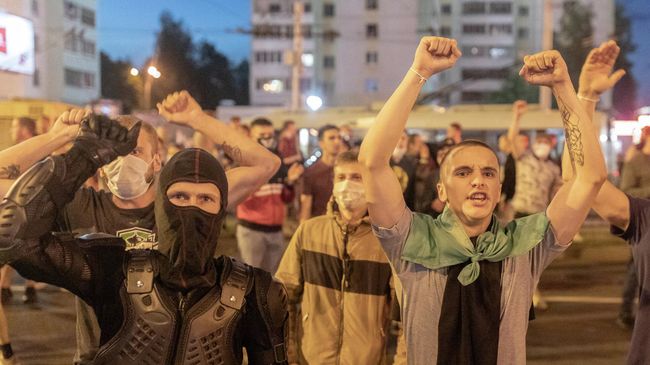 Протесты в Минске