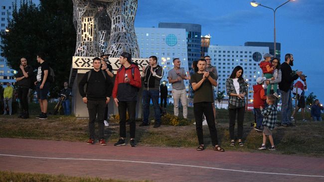 Акция протеста в Минске после президентских выборов Акция протеста в Минске после президентских выборов