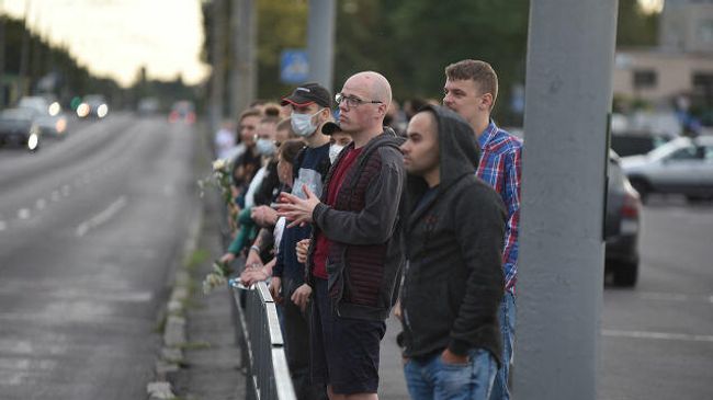 Акция протеста в Белоруссии