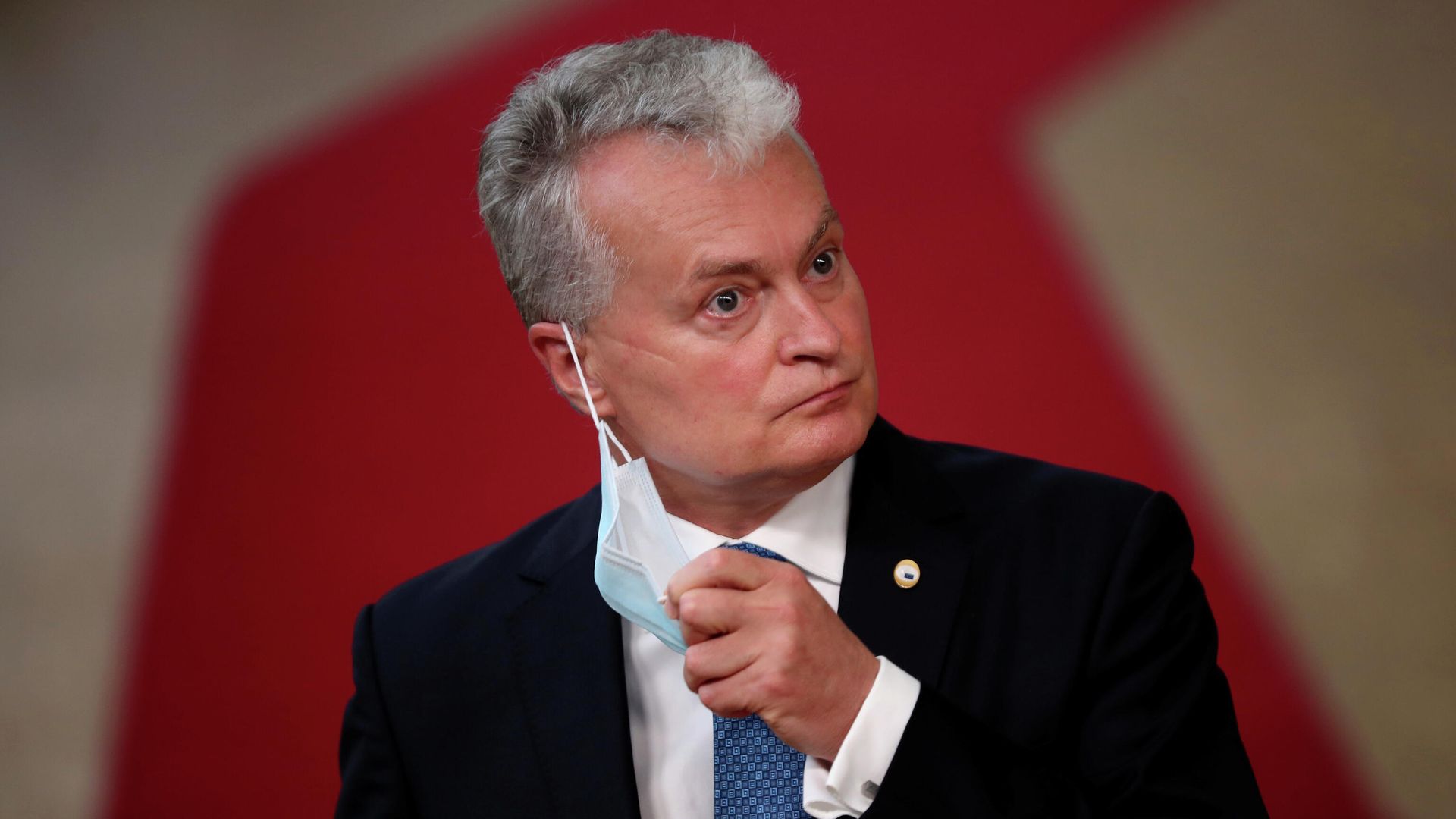Президент Литвы Гитанас Науседа на саммите ЕС в Брюсселе Президент Литвы Гитанас Науседа на саммите ЕС в Брюсселе - РИА Новости, 1920, 07.09.2020