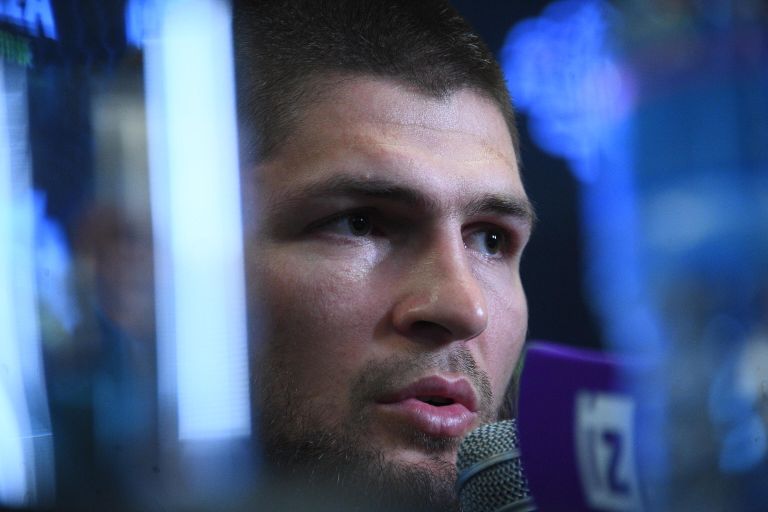 Пресс-конференция чемпиона UFC Х. Нурмагомедова 