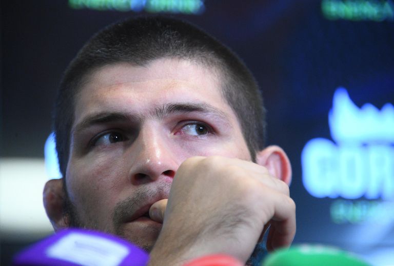 Пресс-конференция чемпиона UFC Х. Нурмагомедова 