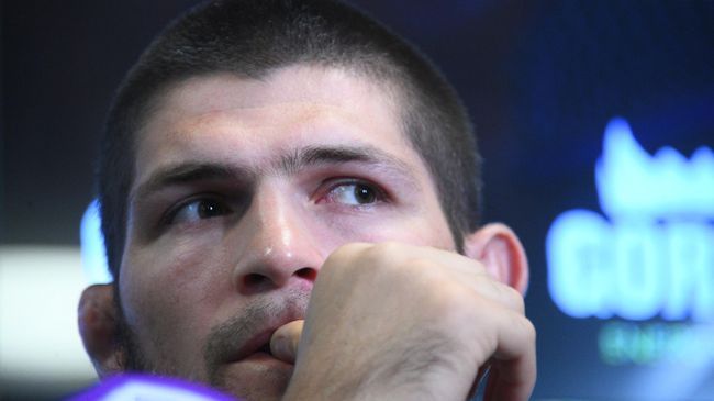 Пресс-конференция чемпиона UFC Х. Нурмагомедова 