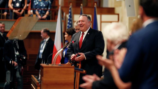 Госсекретарь США Майк Помпео в Праге 