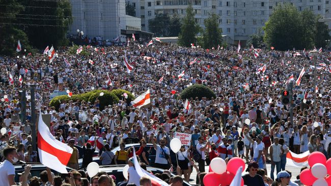 Общегражданский марш За свободу в Минске Общегражданский марш За свободу в Минске