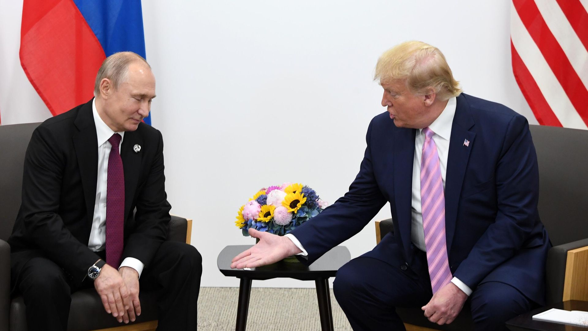Президент РФ Владимир Путин и президент США Дональд Трамп Президент РФ Владимир Путин и президент США Дональд Трамп - РИА Новости, 1920, 27.01.2025
