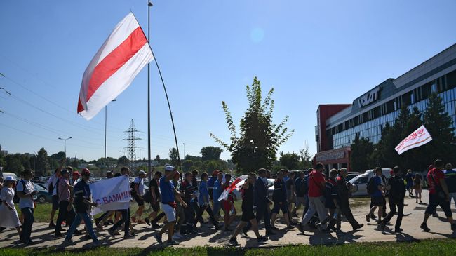 Акция работников заводов в Минске
