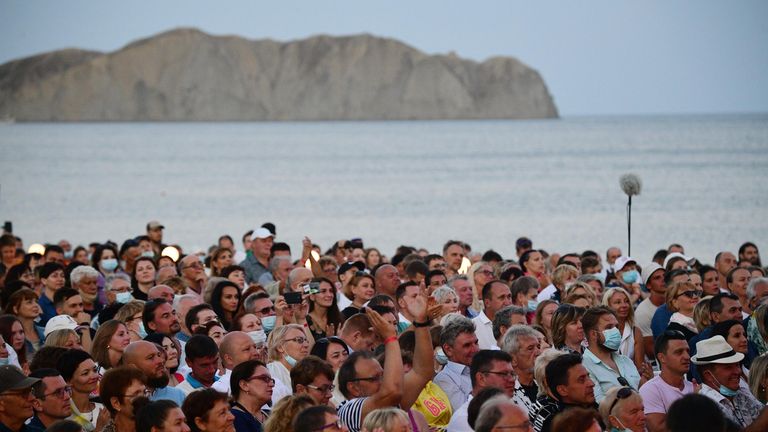 Зрители на открытии Международного джазового фестиваля Koktebel Jazz Party - 2020 в Крыму