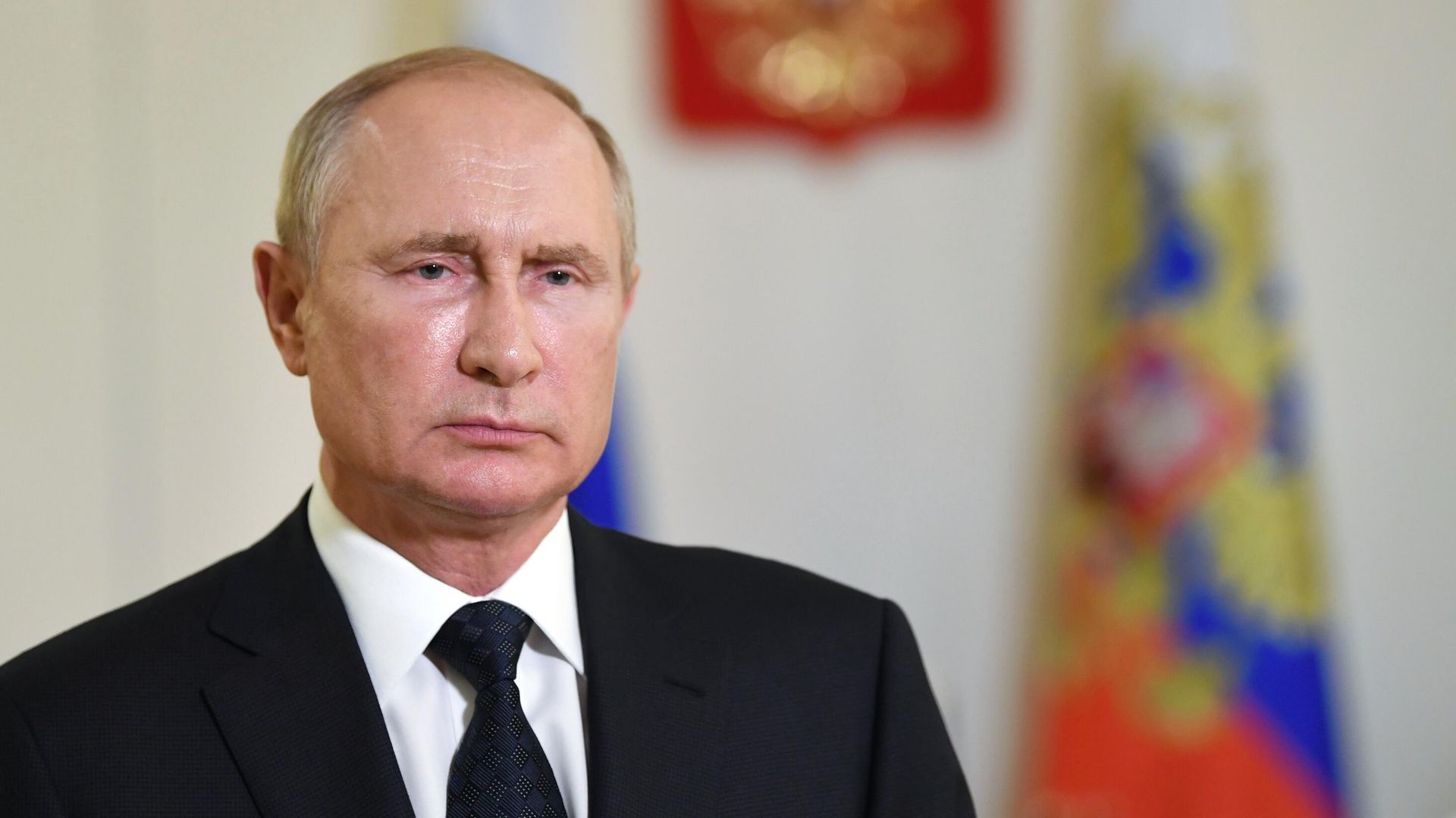 Президент РФ Владимир Путин выступает с приветствием организаторам, участникам и гостям международного военно-технического форума Армия - 2020 и Армейских международных игр - 2020 Президент РФ Владимир Путин выступает с приветствием организаторам, участникам и гостям международного военно-технического форума Армия - 2020 и Армейских международных игр - 2020 - РИА Новости, 1920, 23.09.2020