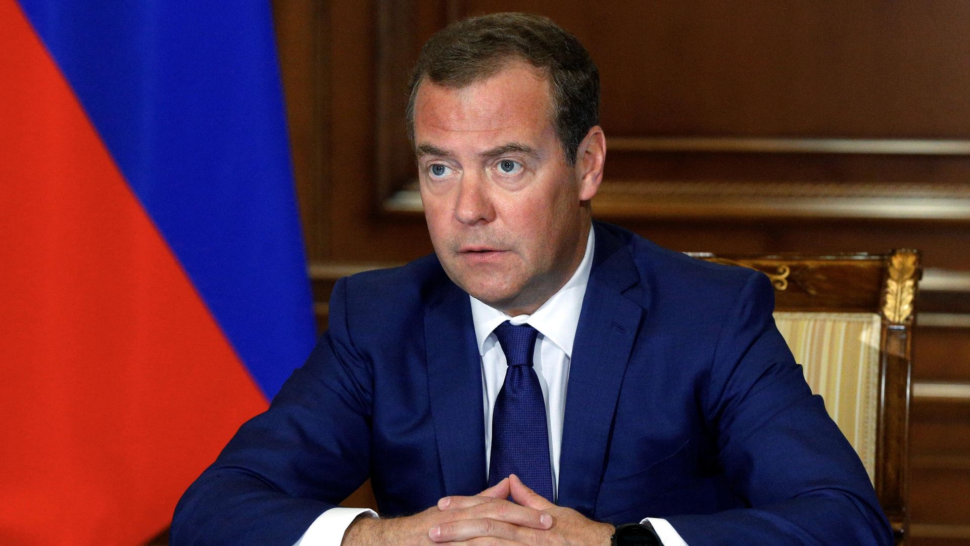 Заместитель председателя Совета безопасности РФ Дмитрий Медведев проводит совещание по вопросу Об обеспечении долгосрочных интересов РФ в условиях введения с 2025 г. углеродного налога в ЕС Заместитель председателя Совета безопасности РФ Дмитрий Медведев проводит совещание по вопросу Об обеспечении долгосрочных интересов РФ в условиях введения с 2025 г. углеродного налога в ЕС - РИА Новости, 1920, 19.01.2021