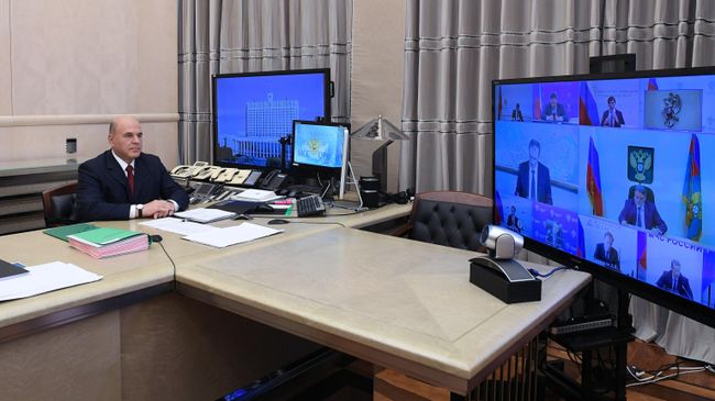 Председатель правительства РФ Михаил Мишустин проводит совещание Председатель правительства РФ Михаил Мишустин проводит совещание