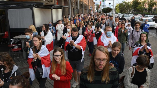 Акция протеста в Минске