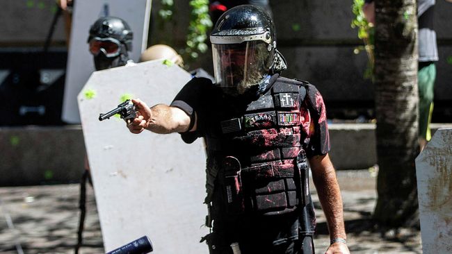 Акция протеста в Портленде, США Акция протеста в Портленде, США