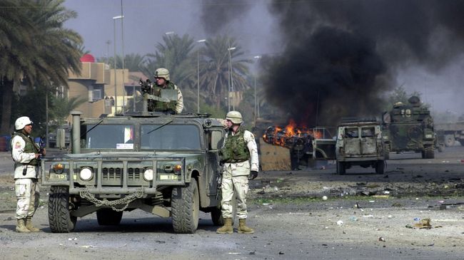 Американские военные в Багдаде, Ирак Американские военные в Багдаде, Ирак