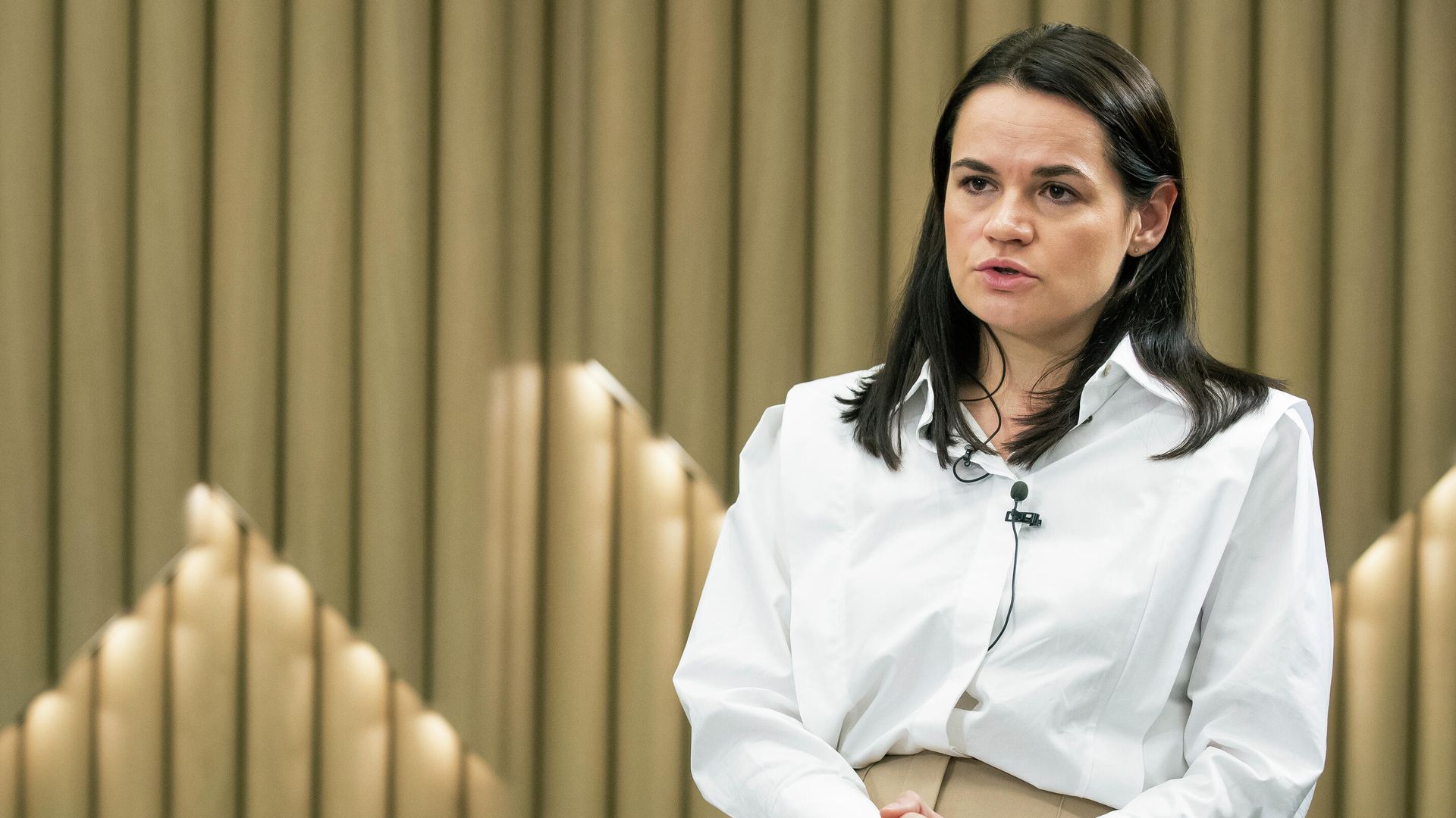 Светлана Тихановская во время интервью в Вильнюсе, Литва Светлана Тихановская во время интервью в Вильнюсе, Литва - РИА Новости, 1920, 28.09.2020
