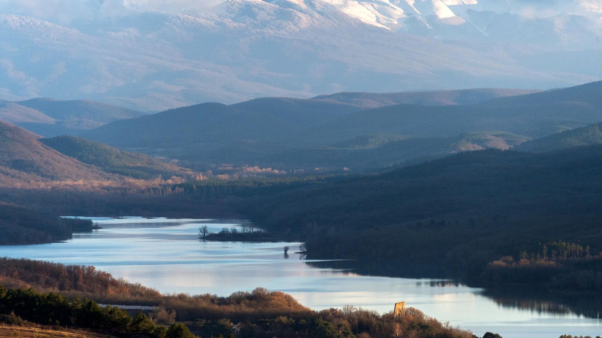 Партизанское водохранилище в Крыму Партизанское водохранилище в Крыму - РИА Новости, 1920, 19.12.2020