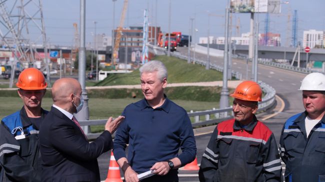 Открытие эстакады на Калужском шоссе