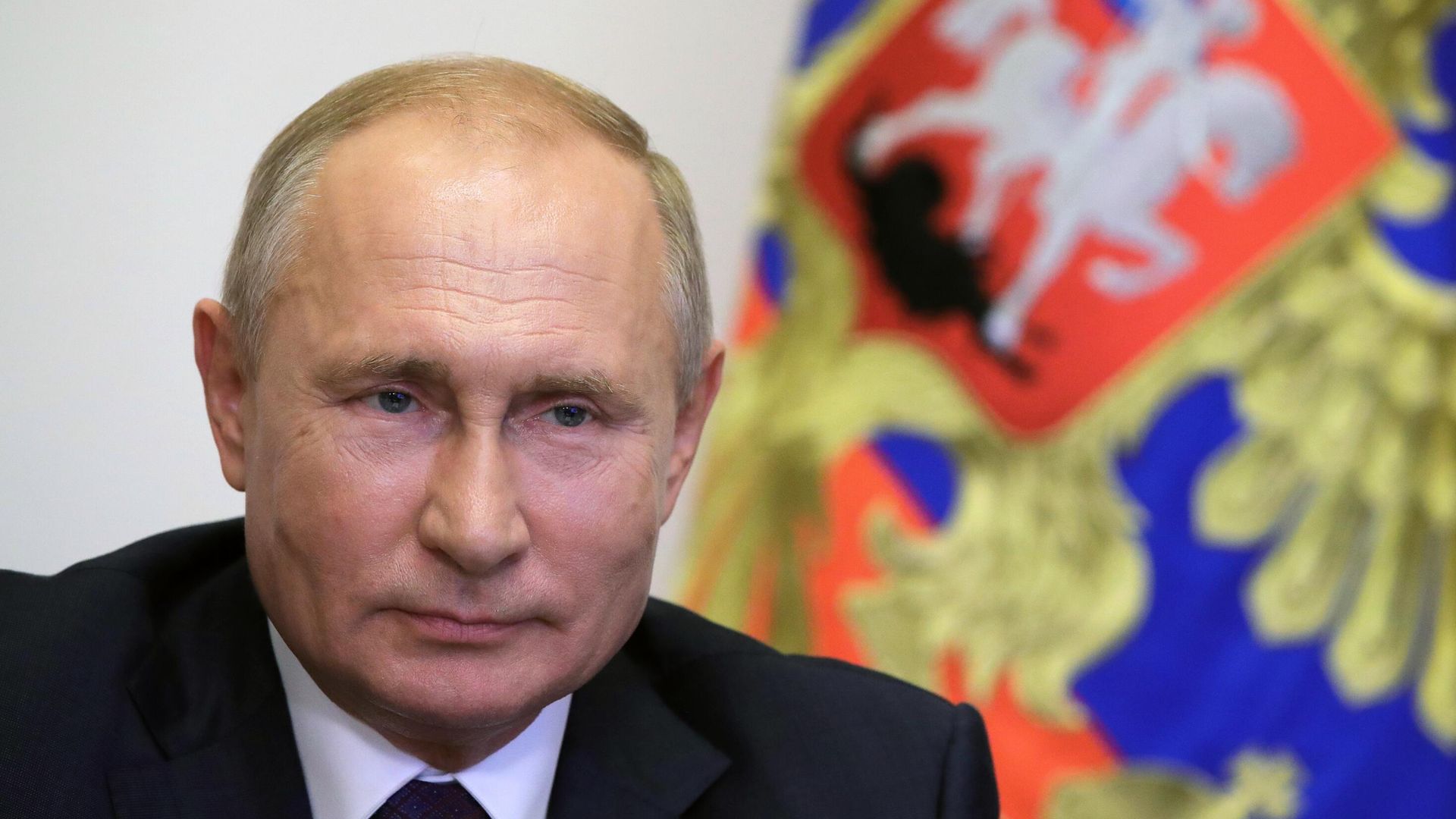 Президент РФ Владимир Путин во время встречи в режиме видеоконференции с мэром Москвы Сергеем Собяниным - РИА Новости, 1920, 04.09.2020