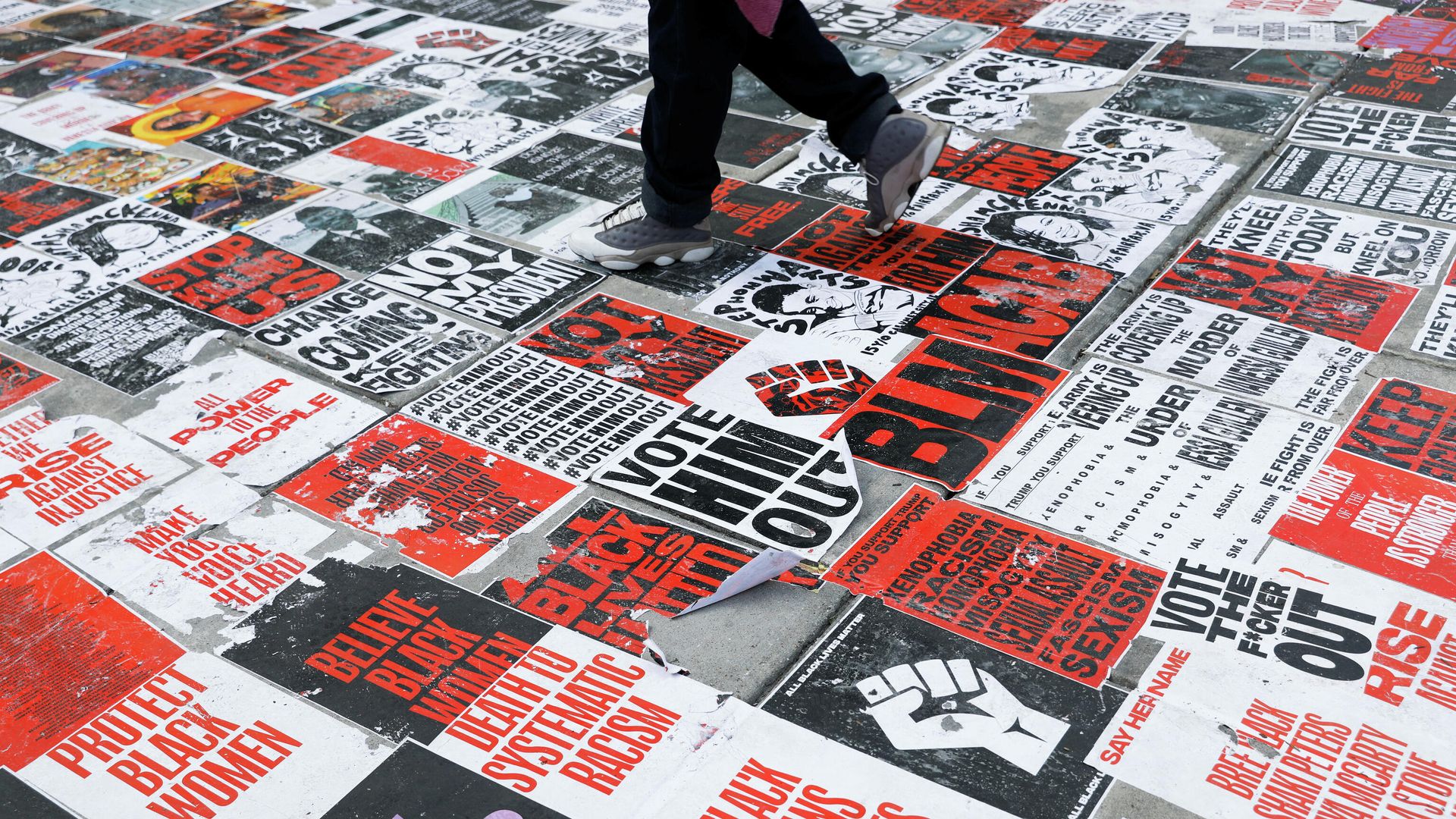 Black Lives Matter Plaza в Вашингтоне Black Lives Matter Plaza в Вашингтоне - РИА Новости, 1920, 07.09.2020