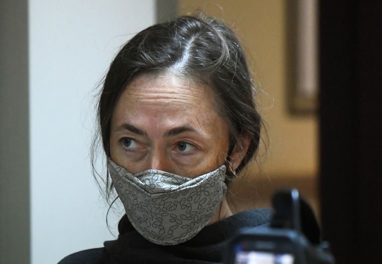 Жена актера Михаила Ефремова Софья Кругликова в здании Пресненского суда города Москвы Жена актера Михаила Ефремова Софья Кругликова в здании Пресненского суда города Москвы