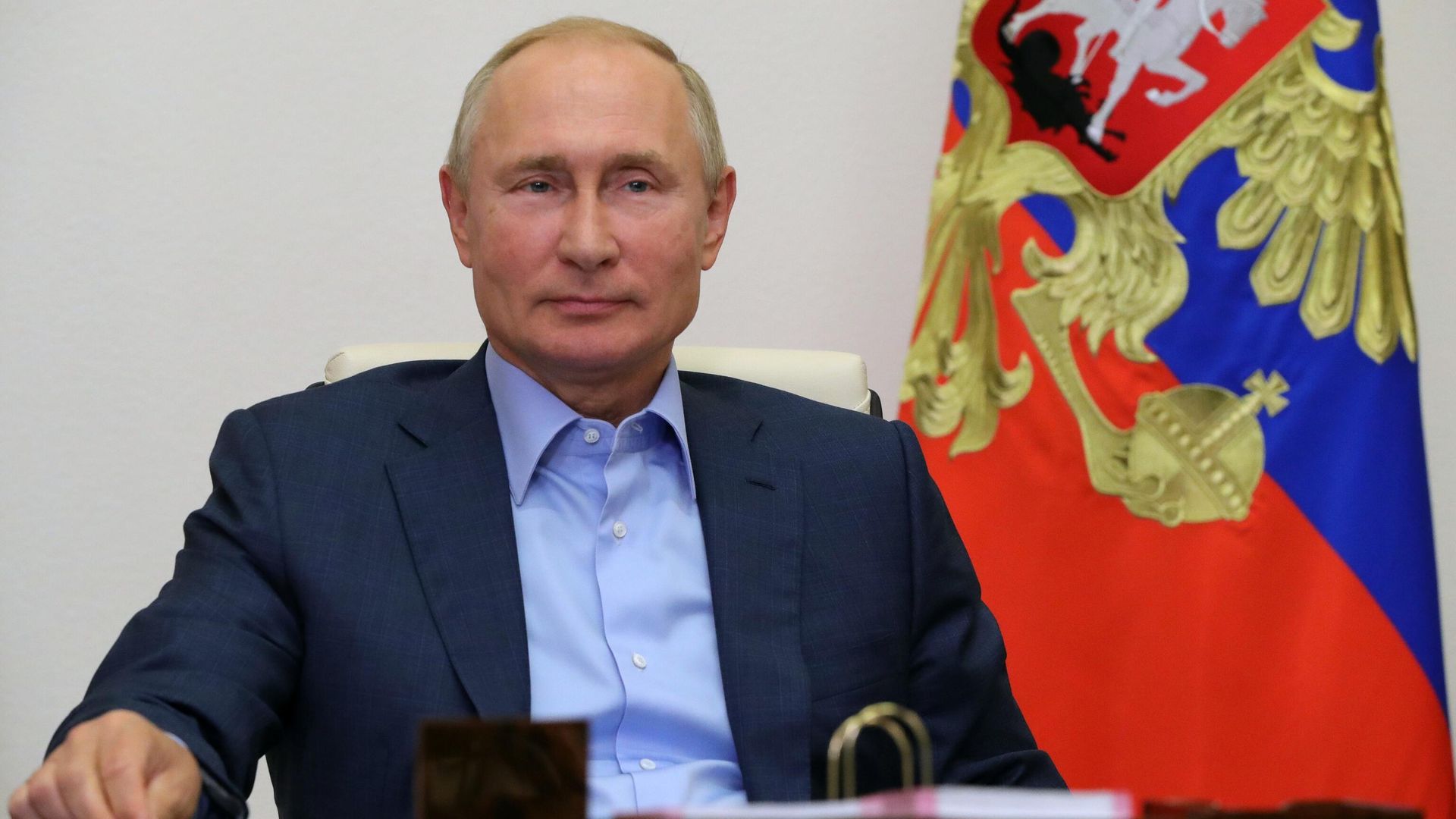 Президент РФ Владимир Путин проводит встречу с победителями конкурса Лидеры России Президент РФ Владимир Путин проводит встречу с победителями конкурса Лидеры России - РИА Новости, 1920, 04.12.2020