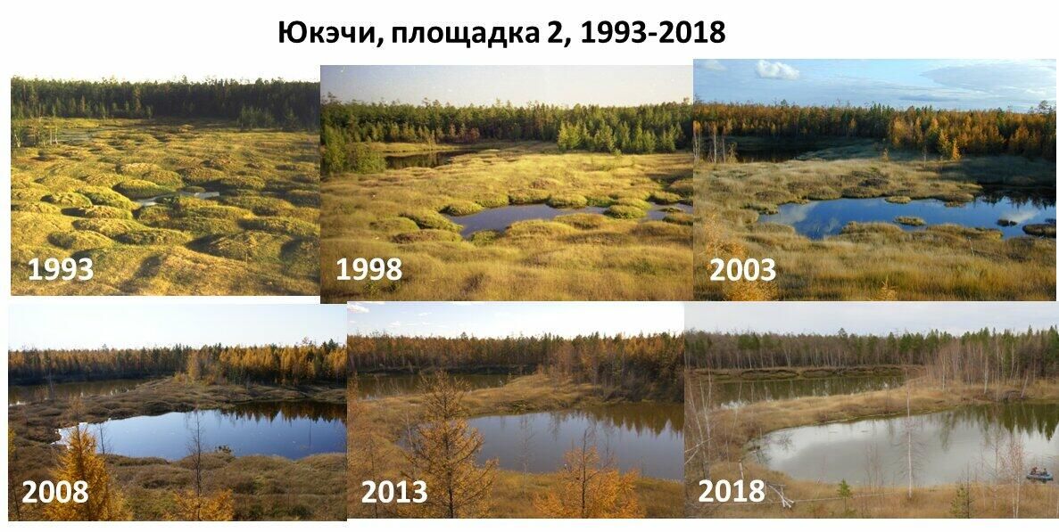Процесс таяния многолетней мерзлоты на станция наблюдения за мерзлотой Юкэчи Процесс таяния многолетней мерзлоты на станция наблюдения за мерзлотой Юкэчи - РИА Новости, 1920, 14.09.2020