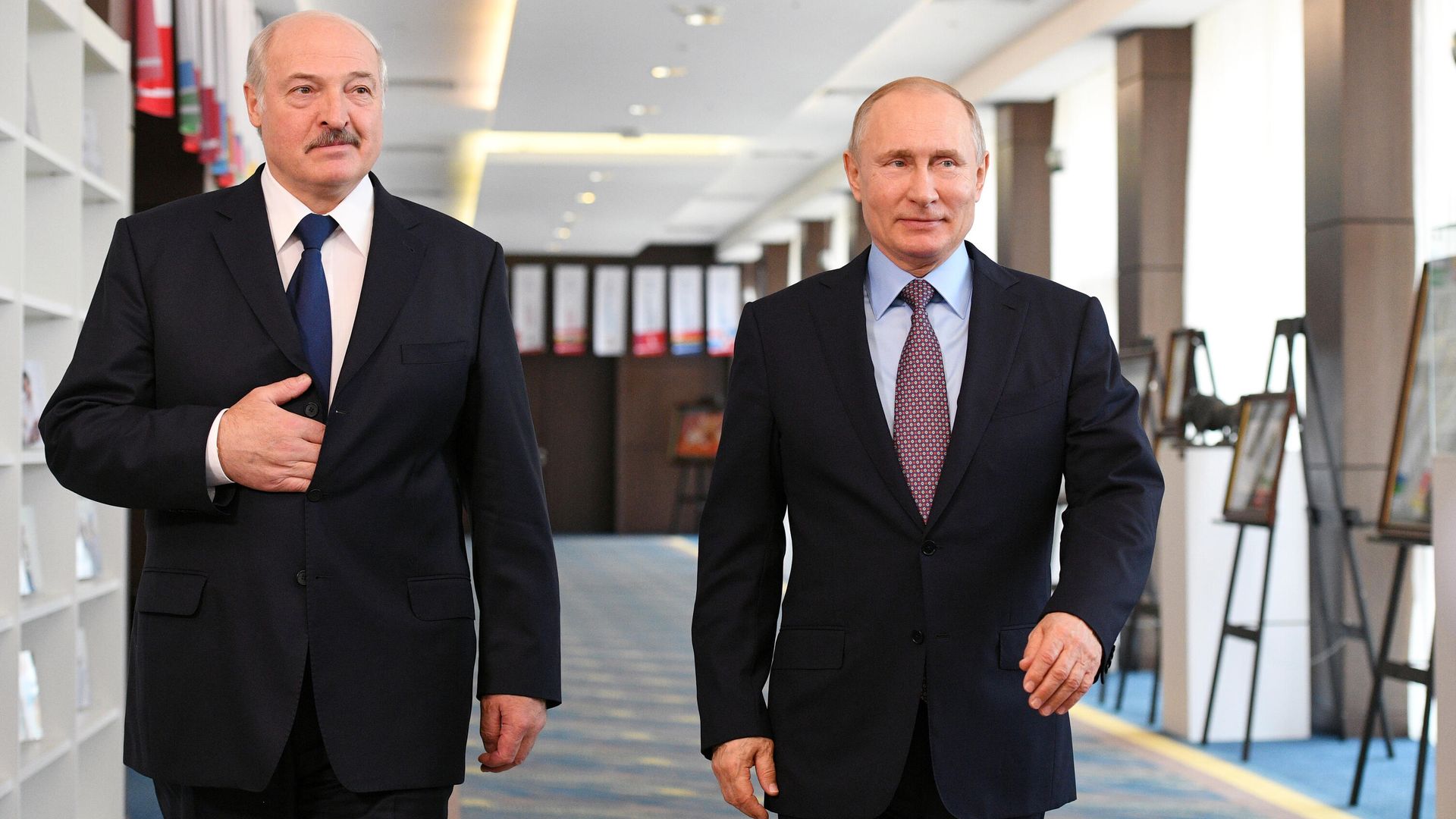 Президент РФ Владимир Путин и президент Белоруссии Александр Лукашенко - РИА Новости, 1920, 14.09.2020
