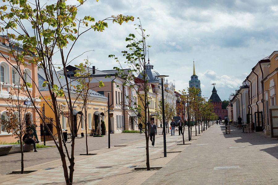 Вид на Тульский кремль со стороны улицы Металлистов Вид на Тульский кремль со стороны улицы Металлистов