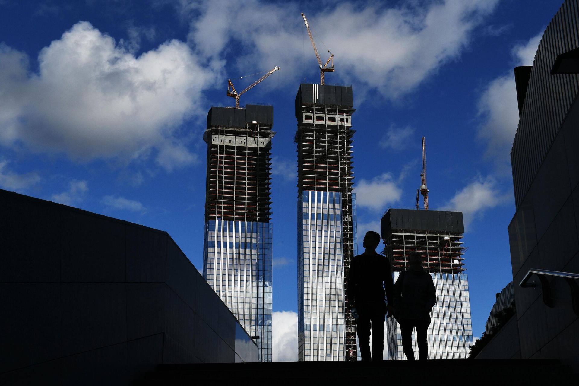 Вид на строящиеся здания жилого комплекса Capital Towers в Москве Вид на строящиеся здания жилого комплекса Capital Towers в Москве - РИА Новости, 1920, 28.04.2022