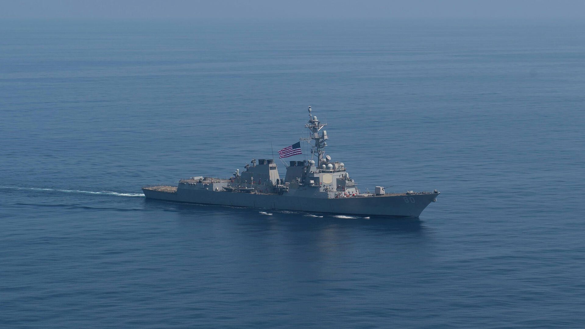 Американский эсминец USS Roosevelt во время транзита в направлении Черного моря Американский эсминец USS Roosevelt во время транзита в направлении Черного моря - РИА Новости, 1920, 18.09.2020