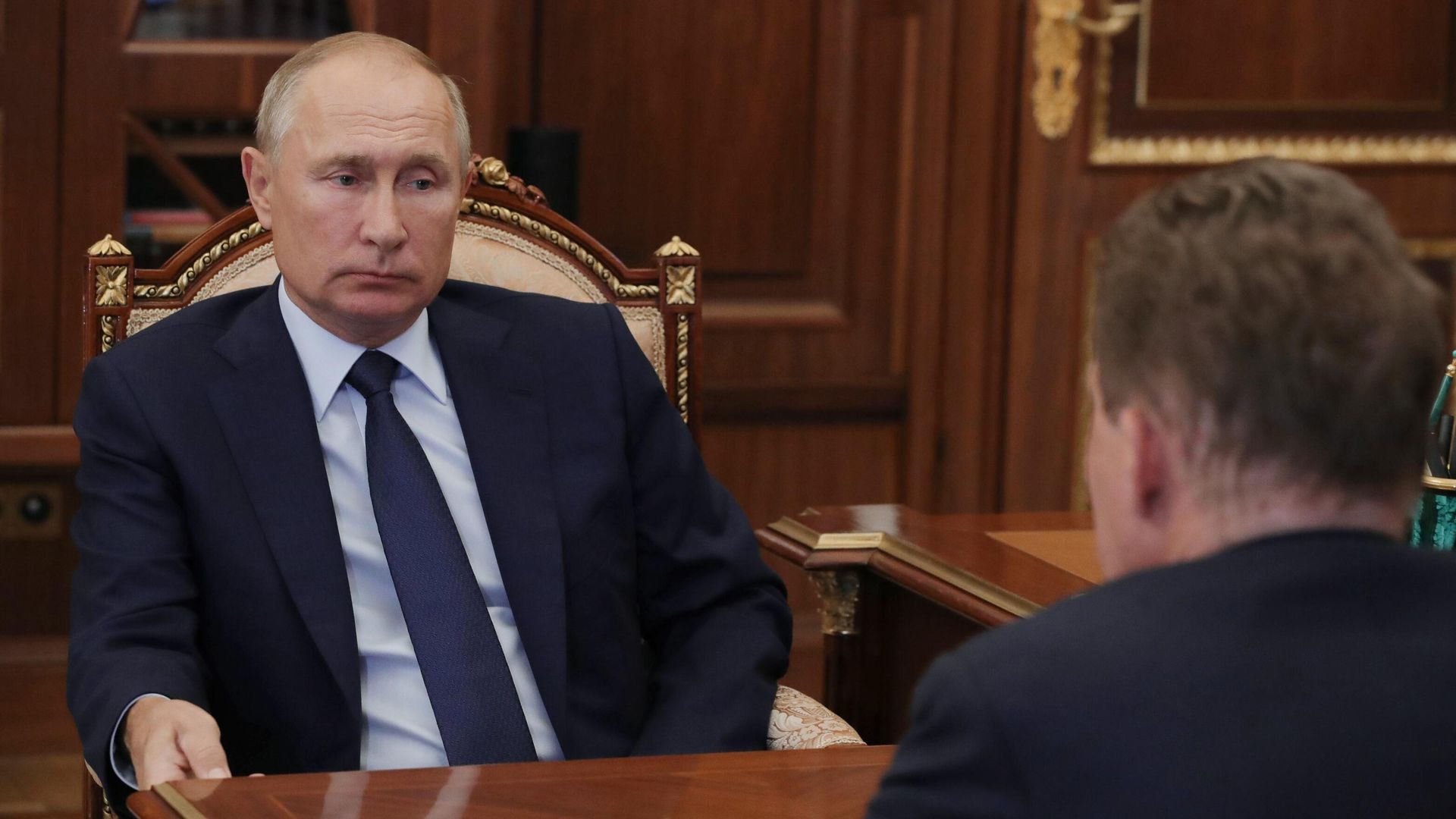 Президент РФ Владимир Путин во время встречи с председателем правления ПАО Газпром Алексеем Миллером Президент РФ Владимир Путин во время встречи с председателем правления ПАО Газпром Алексеем Миллером - РИА Новости, 1920, 17.02.2023