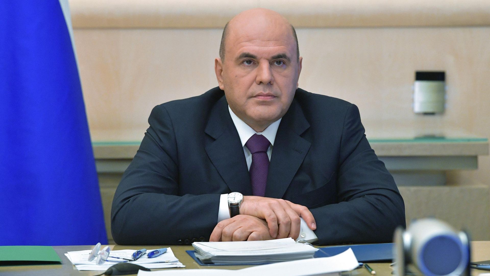 Председатель правительства РФ Михаил Мишустин проводит совещание с членами кабинета министров РФ в режиме видеоконференции Председатель правительства РФ Михаил Мишустин проводит совещание с членами кабинета министров РФ в режиме видеоконференции - РИА Новости, 1920, 26.10.2020