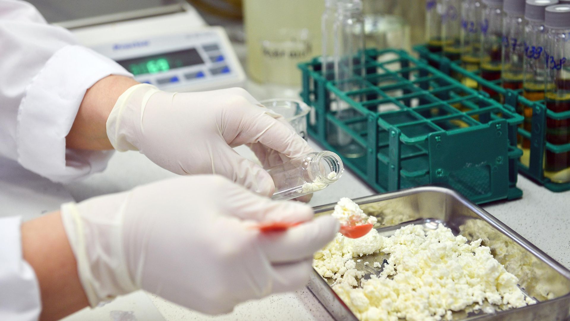Проведение лабораторных анализов качества и безопасности молочной продукции Проведение лабораторных анализов качества и безопасности молочной продукции - РИА Новости, 1920, 26.09.2020