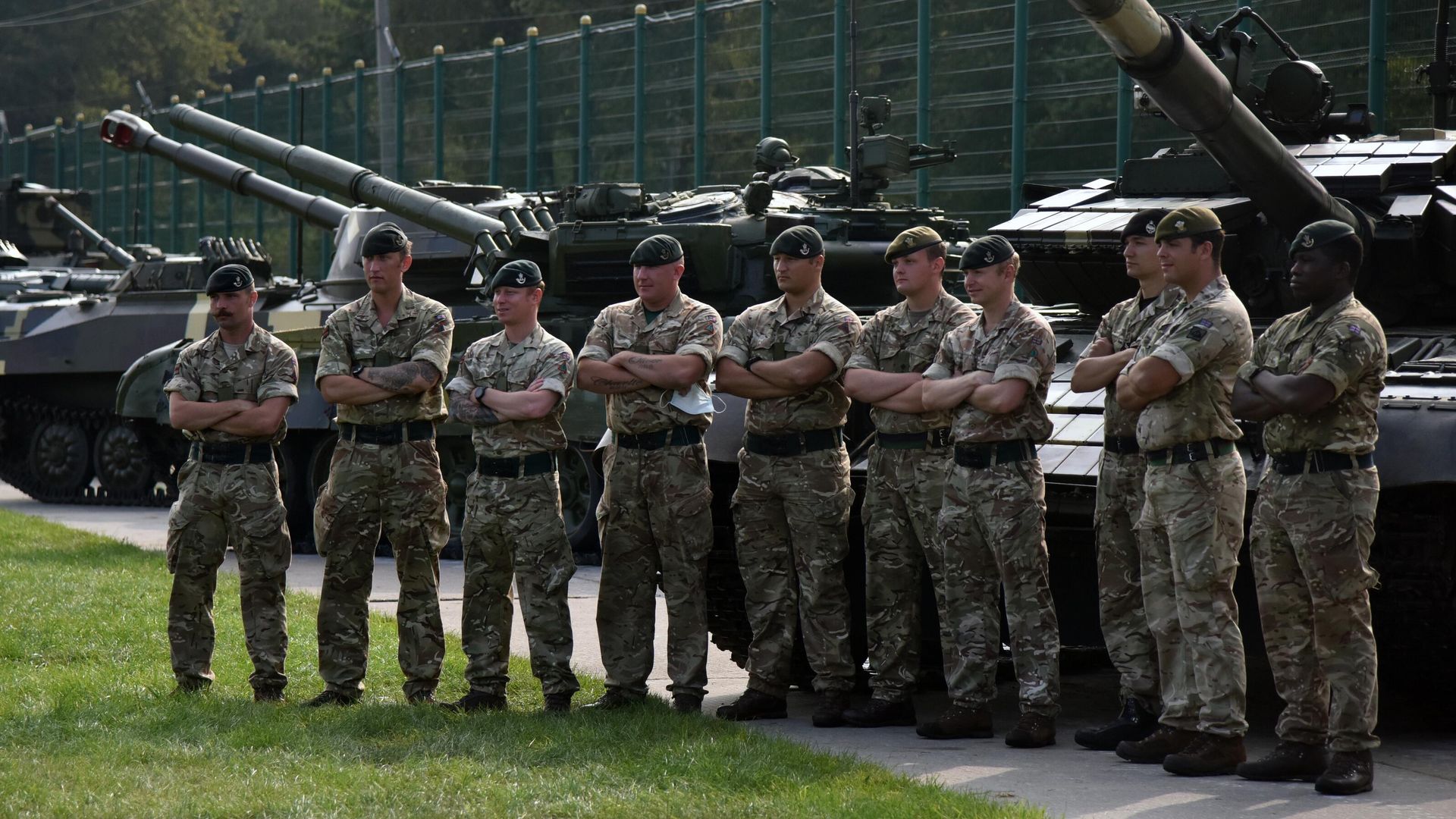 Военнослужащие Великобритании на военных учениях Украины и стран НАТО Военнослужащие Великобритании на военных учениях Украины и стран НАТО - РИА Новости, 1920, 22.02.2022
