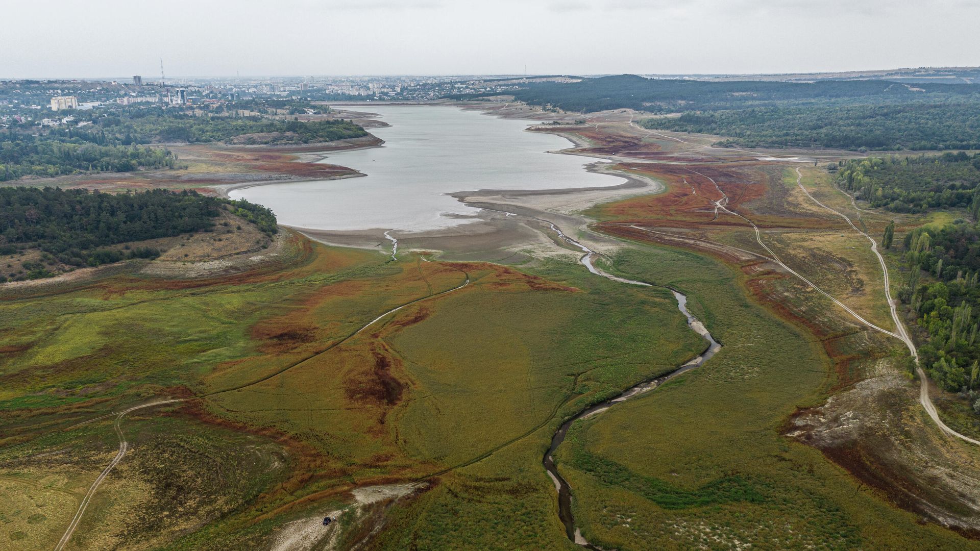 Вид на Симферопольское водохранилище Вид на Симферопольское водохранилище - РИА Новости, 1920, 18.02.2021