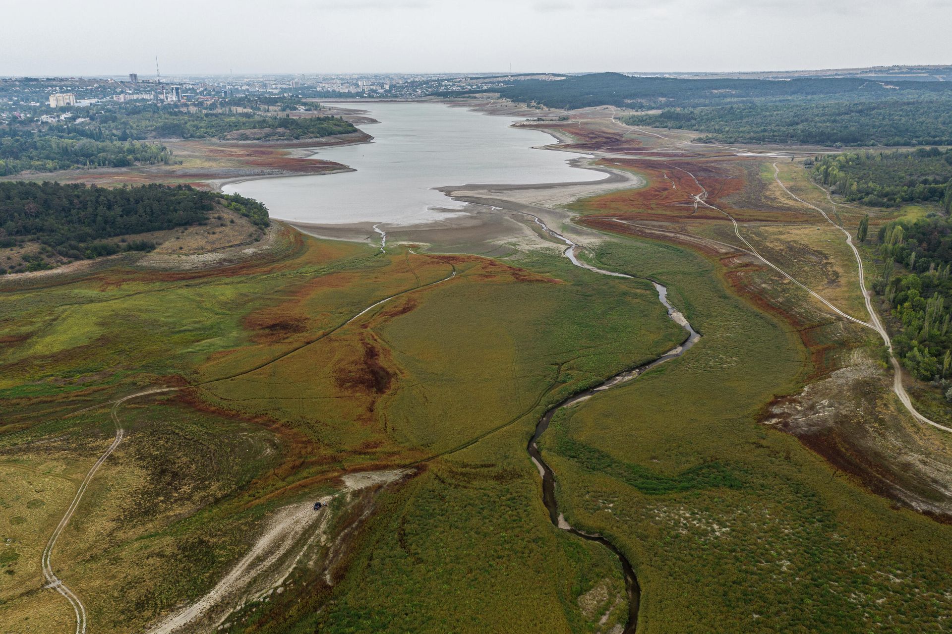 Вид на Симферопольское водохранилище Вид на Симферопольское водохранилище - РИА Новости, 1920, 28.12.2020