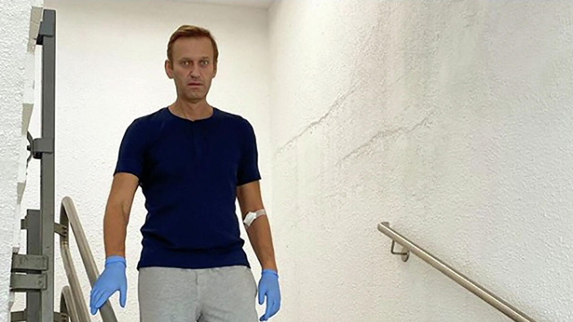 Алексей Навальный в клинике Шарите в Берлине Алексей Навальный в клинике Шарите в Берлине - РИА Новости, 1920, 21.09.2020