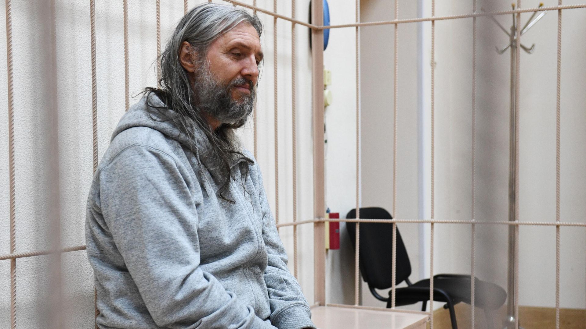 Один из руководителей Церкви последнего завета Сергей Тороп (Виссарион) на заседании Центрального районного суда Новосибирска - РИА Новости, 1920, 22.09.2020