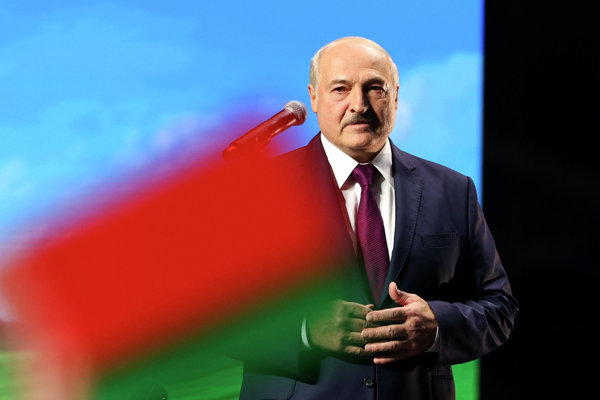 Президент Белоруссии Александр Лукашенко во время выступления в Минске Президент Белоруссии Александр Лукашенко во время выступления в Минске - РИА Новости, 1920, 13.10.2020