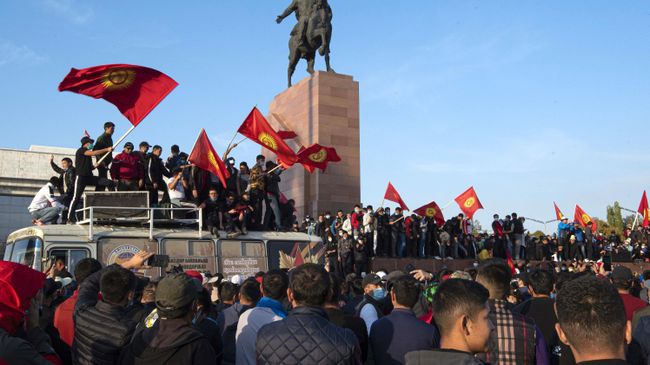 Акция протеста в Бишкеке