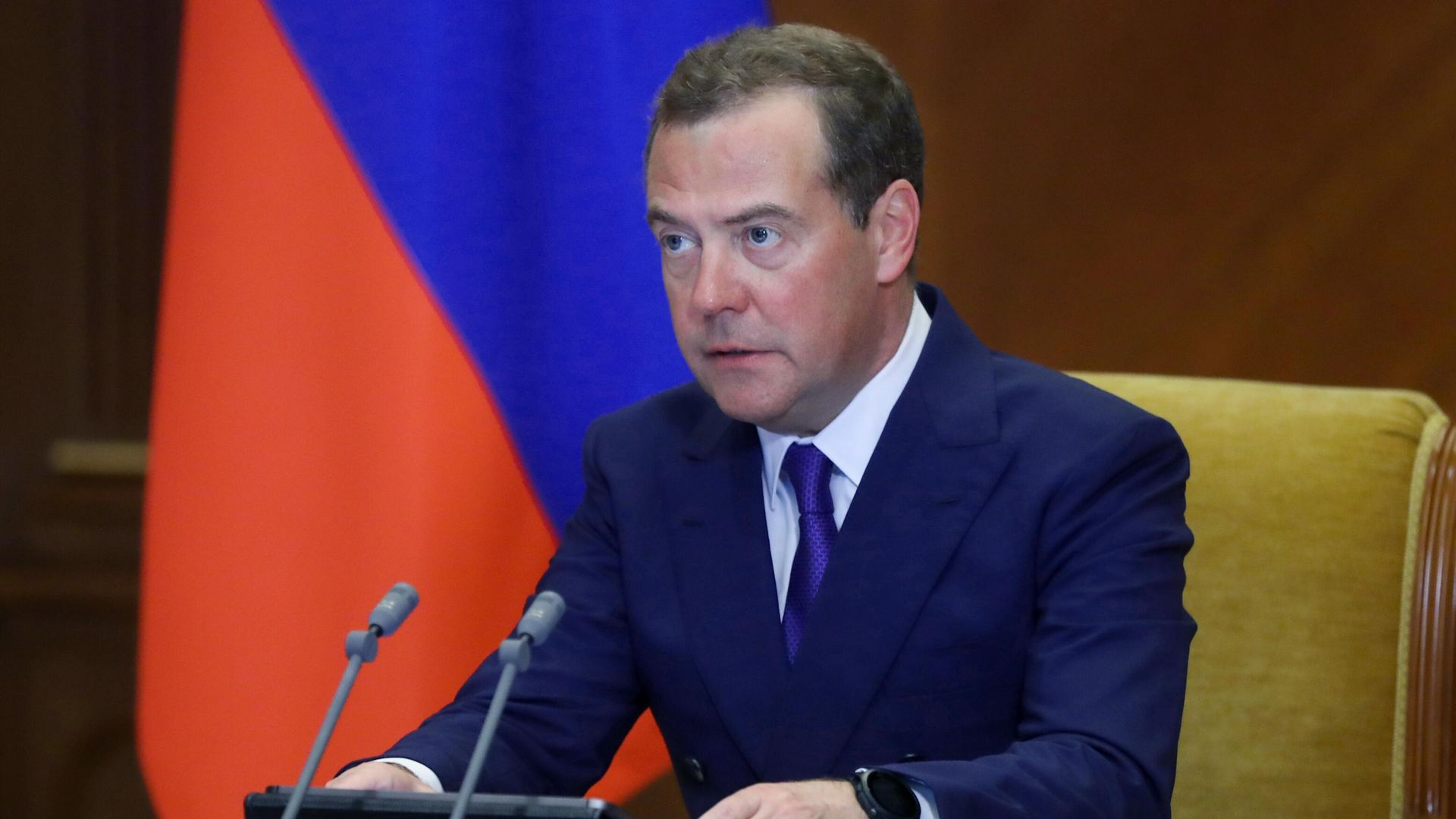 Зампредседателя Совбеза Дмитрий Медведев Зампредседателя Совбеза Дмитрий Медведев - РИА Новости, 1920, 23.03.2023