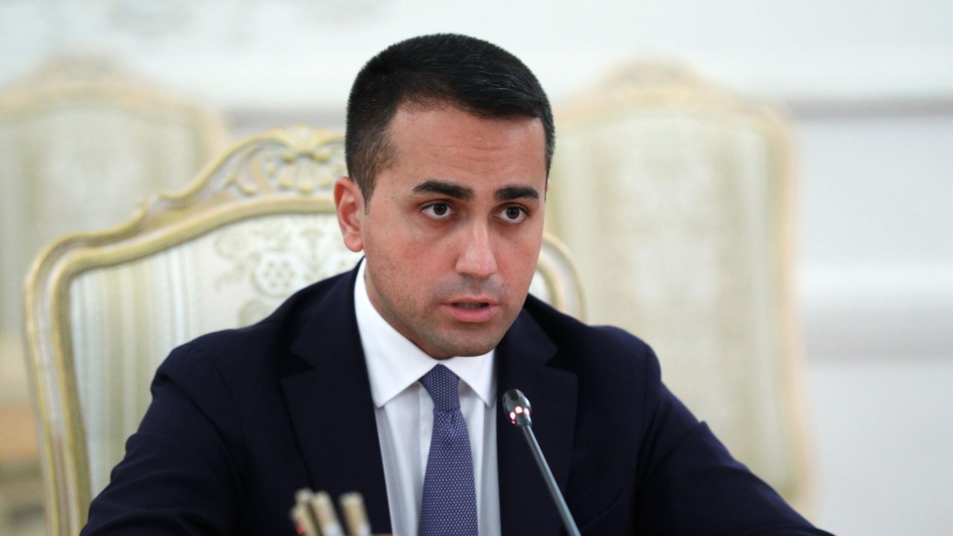 Глава МИД Италии Луиджи Ди Майо во время переговоров с министром иностранных дел РФ Сергеем Лавровым Глава МИД Италии Луиджи Ди Майо во время переговоров с министром иностранных дел РФ Сергеем Лавровым - РИА Новости, 1920, 20.01.2022