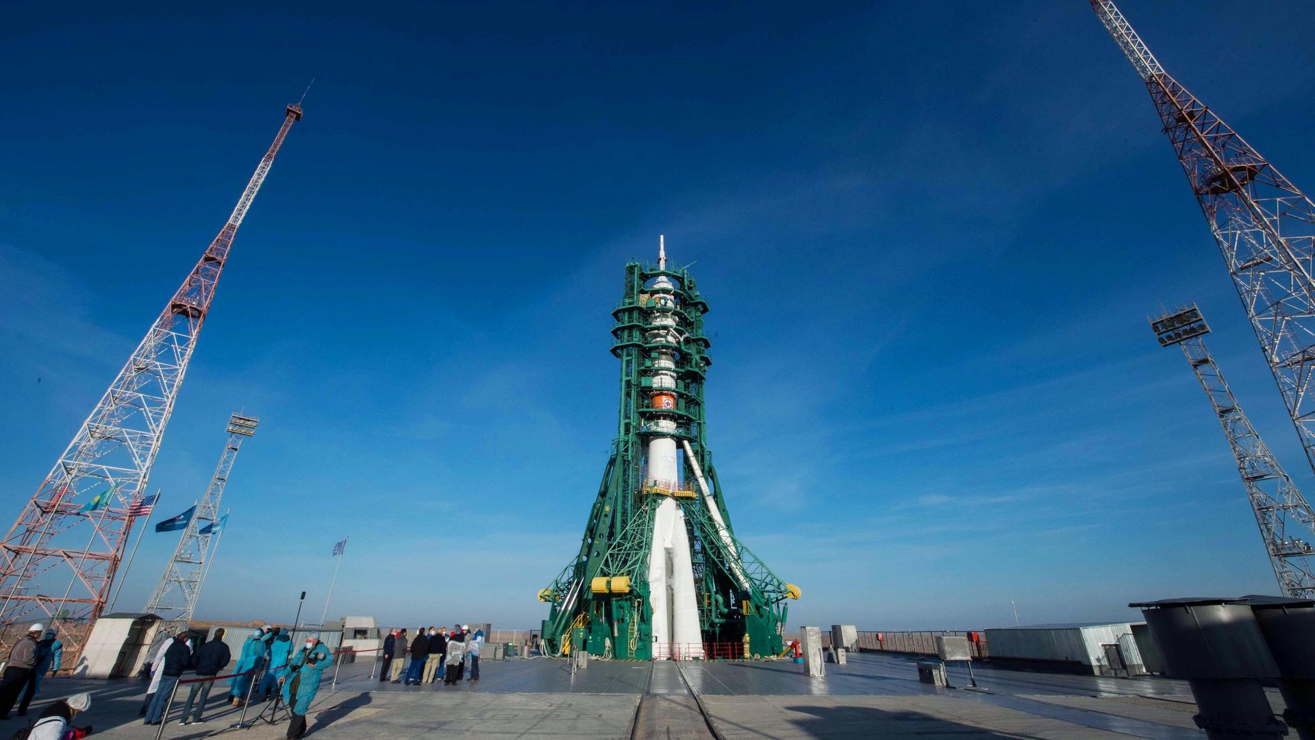 Ракета-носитель Союз-2.1а с транспортным пилотируемым кораблем Союз МС-17 во время запуска со стартовой площадки №31 космодрома Байконур Ракета-носитель Союз-2.1а с транспортным пилотируемым кораблем Союз МС-17 во время запуска со стартовой площадки №31 космодрома Байконур - РИА Новости, 1920, 26.09.2021
