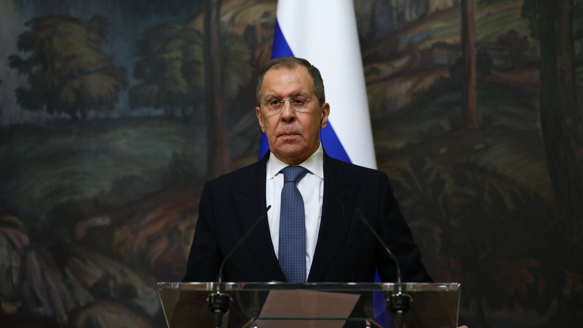 Министр иностранных дел РФ Сергей Лавров во время пресс-конференции с главой МИД Италии Луиджи Ди Майо - РИА Новости, 1920, 17.11.2020