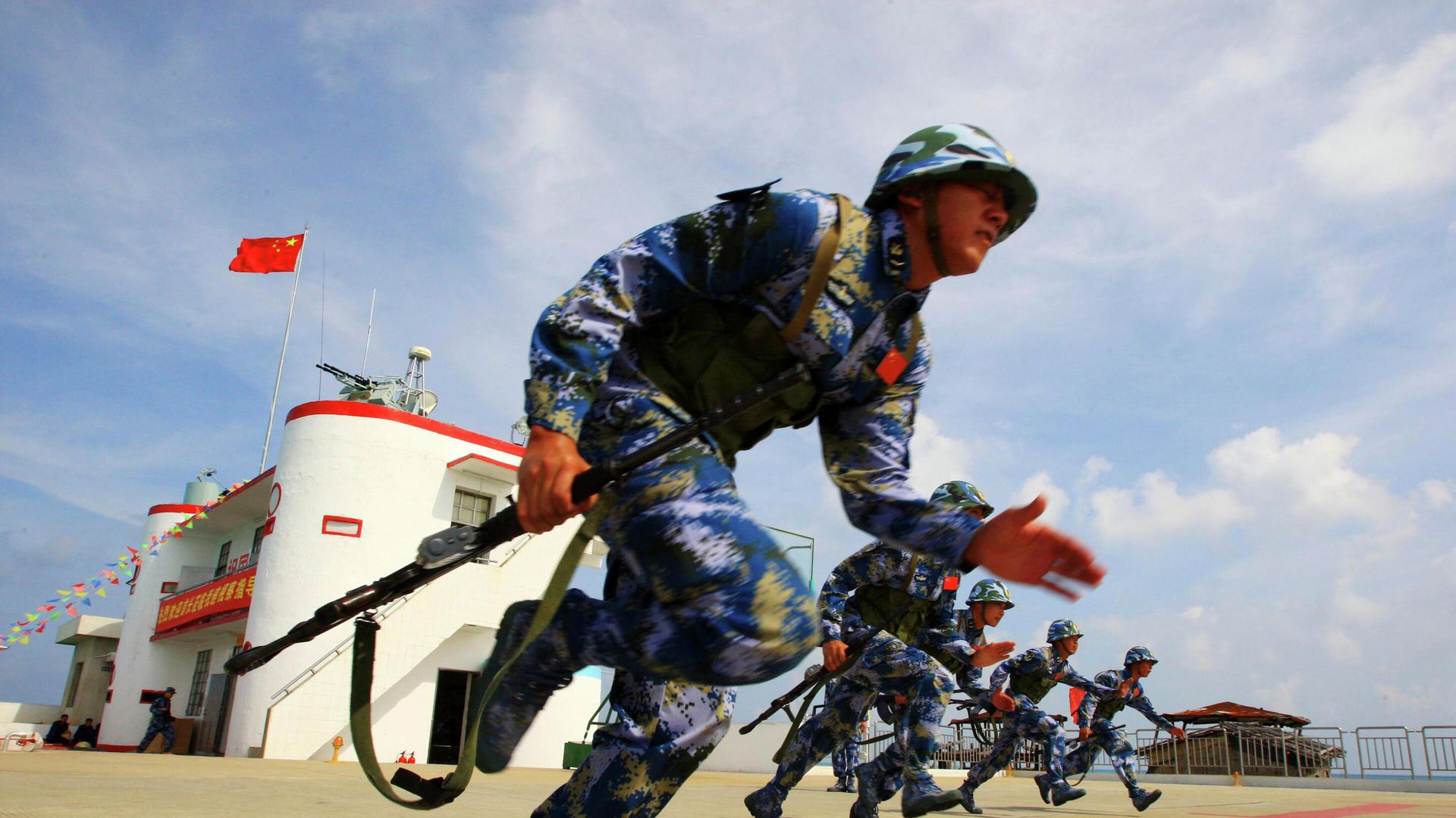 Морские пехотинцы Народно-освободительной армии Китая Морские пехотинцы Народно-освободительной армии Китая - РИА Новости, 1920, 21.04.2022
