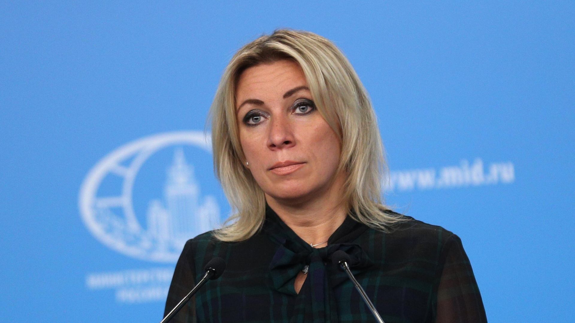 Официальный представитель Министерства иностранных дел России Мария Захарова во время брифинга Официальный представитель Министерства иностранных дел России Мария Захарова во время брифинга - РИА Новости, 1920, 10.11.2020