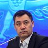 Премьер-министр Киргизии Садыр Жапаров на внеочередном заседании парламента в Бишкеке